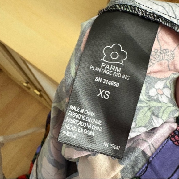 FARM‎ RIO Bucolic Garden Sleeve Cut Out Dress Floral Maxi Size XS - Picture 12 of 16